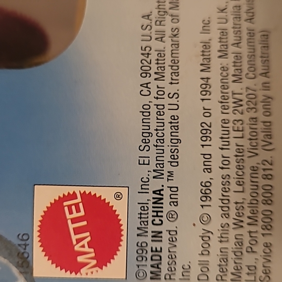 Happy Holidays, Barbie Special Edition Hallmark 1996. NIB. Vintage - Picture 6 of 6